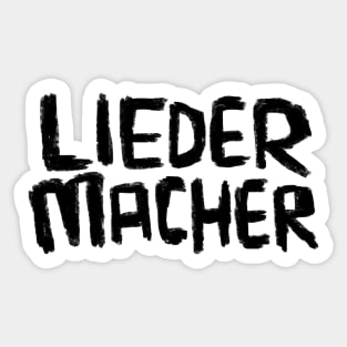 German: Liedermacher - Singer Songwriter Sticker